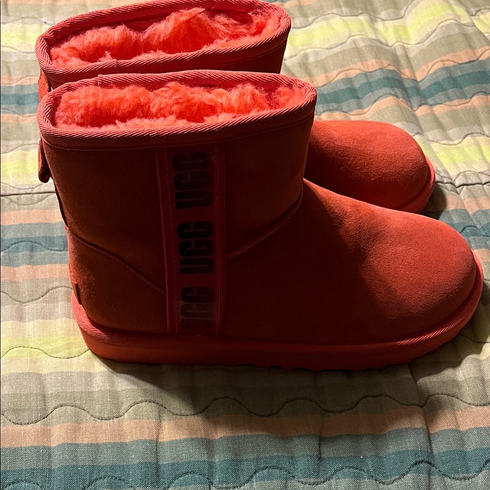UGG Women's Bright Orange Winter Boots